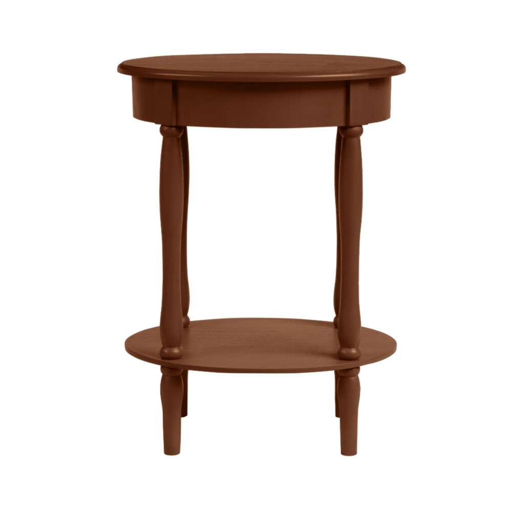 Tavolino Coloniale Ovale Color Noce