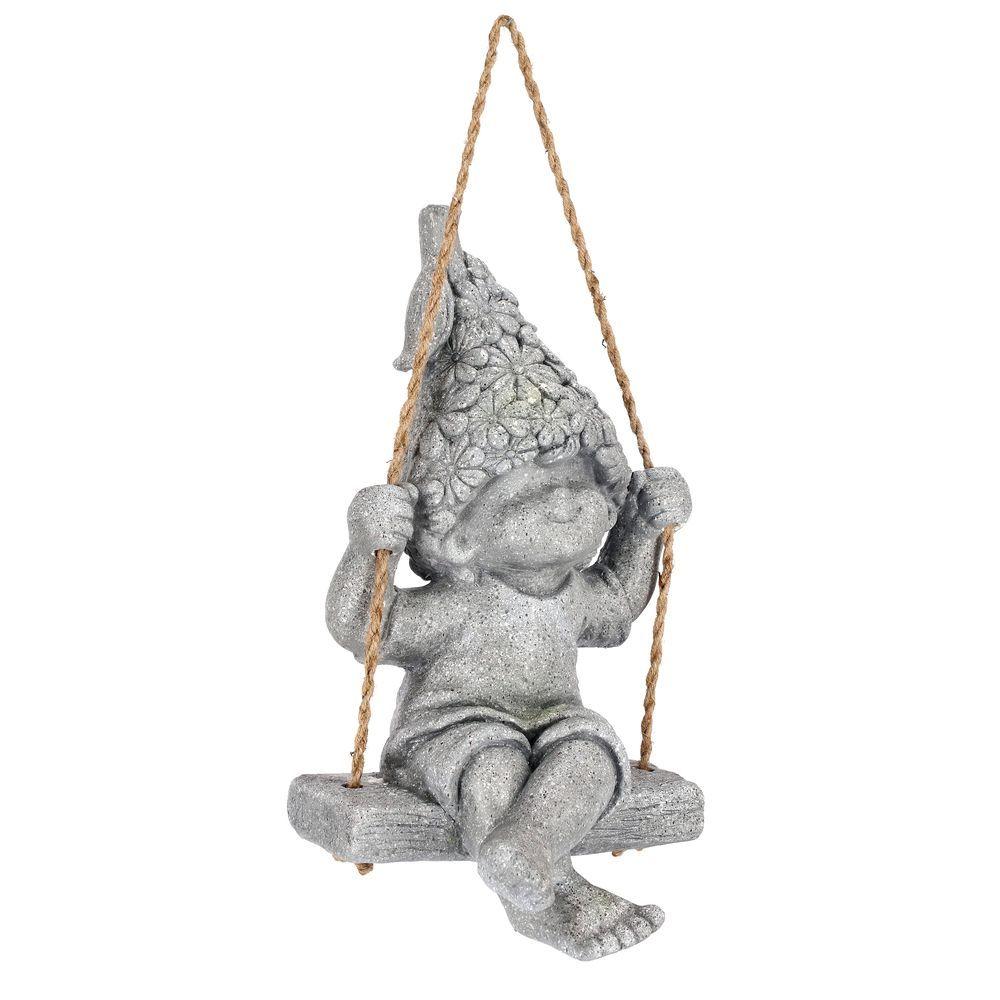 Bimbo Bertie Seduto C-Altalena 25X44H - Magnesia Grigio - Decorazione | Mikasa