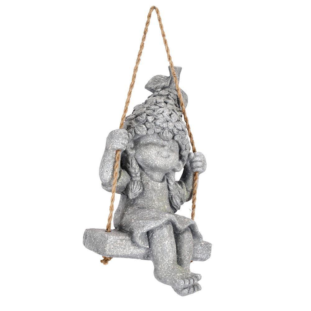 Bimba Bertie Seduto C-Altalena 25X44H - Magnesia Grigio - Decorazione | Mikasa