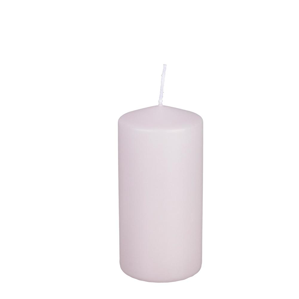 Candela Alba Rosa Chiaro 6X12 - Cera Rosa - Candele | Mikasa