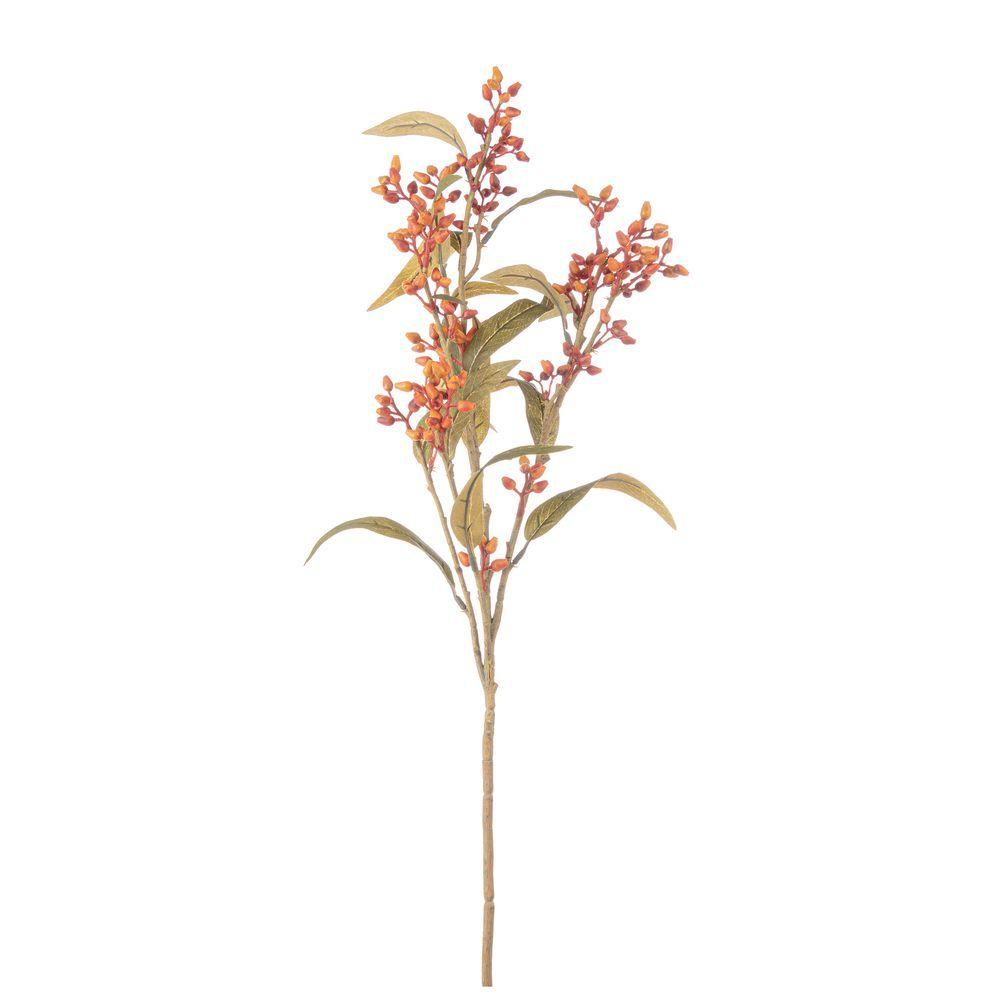 Eucalipto Germogliato Loryn Arancio H78 - Arancione - Fiori | Mikasa