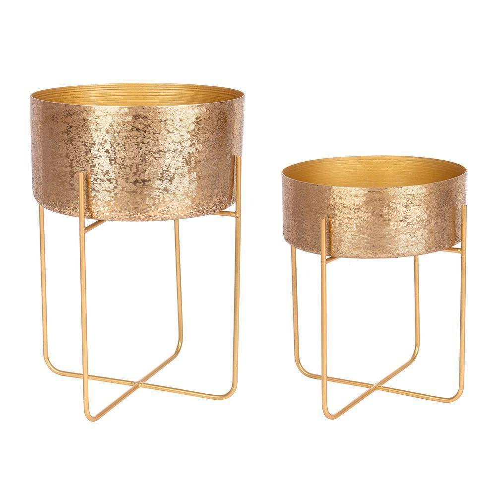 P.Vaso Varanasi Stand To Oro S 33*41cm - Oro - Porta Vasi | Mikasa