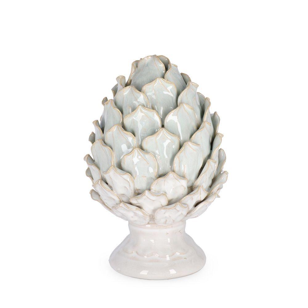 Decorazione Iku Ghiaccio H23,5 - Ceramica Bianco - Pigne | Mikasa