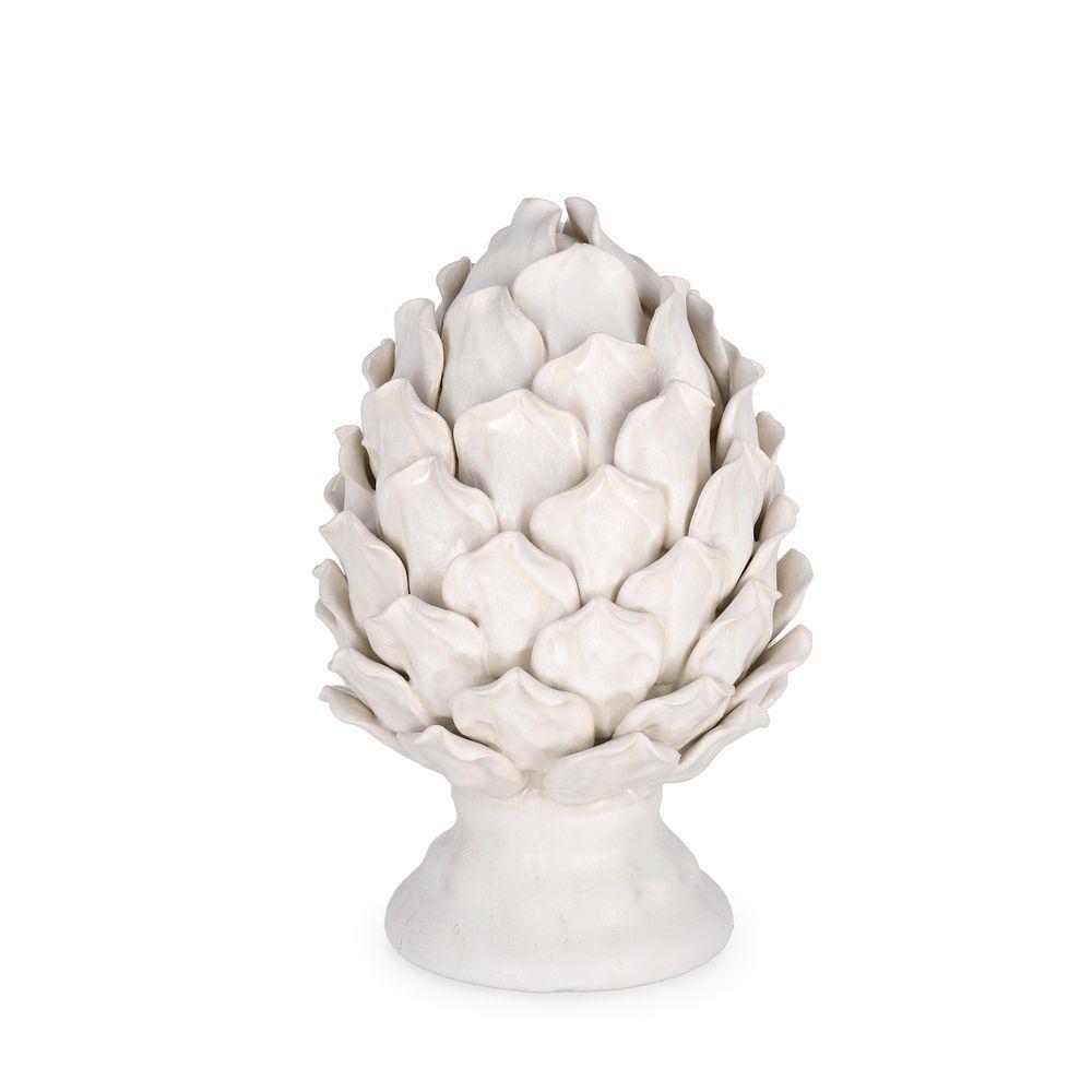 Decorazione Iku Ghiaccio H23,5 - Ceramica Bianco - Pigne | Mikasa