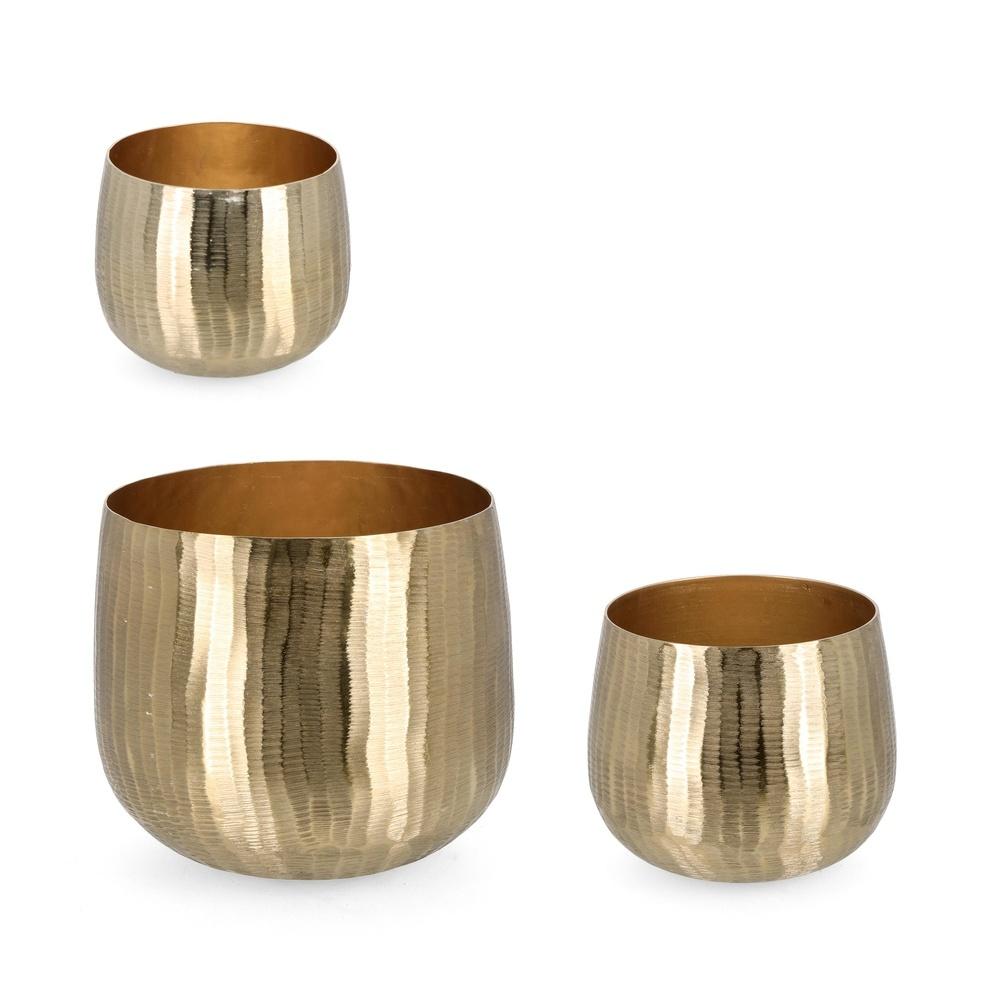 SET3 P.VASO CHISEL TO ORO - Oro - Oggettistica | Mikasa
