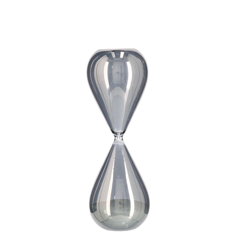 Clessidra Kronos Argento-Bianco H29,3 - Vetro Bianco - Clessidre | Mikasa