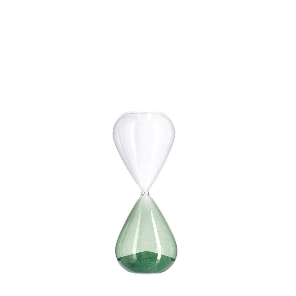 Clessidra Kronos Bicol Trasp-Verd H20,3 - Vetro Verde - Clessidre | Mikasa