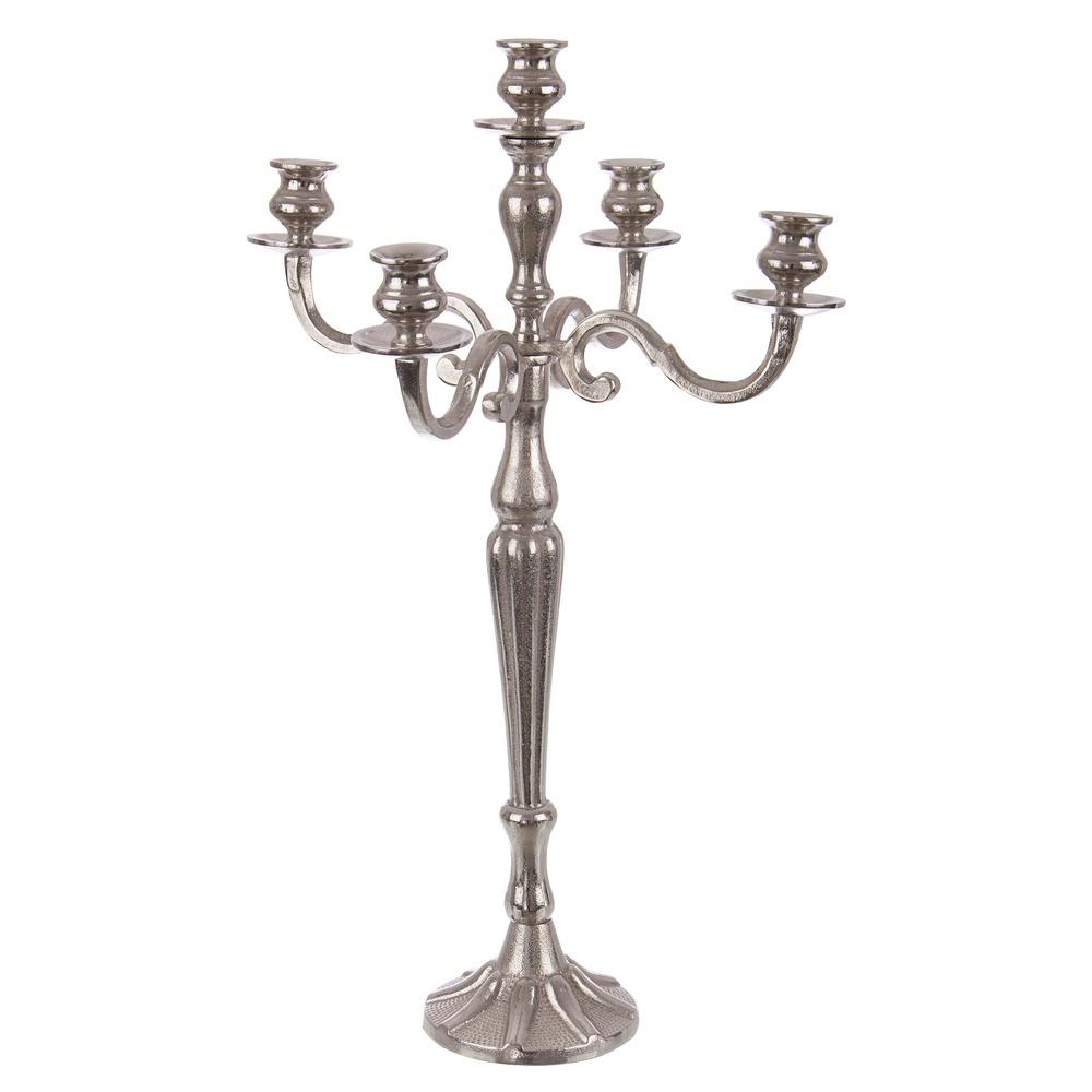 Candelabro Laryn 5Fuochi Argento H70 - Metallo Argento - Candelabri | Mikasa