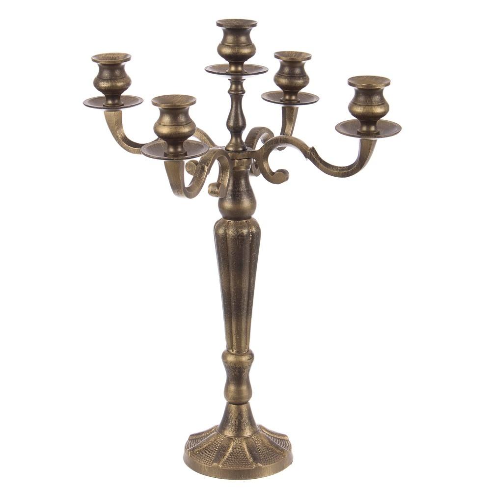 Candelabro Laryn 5Fuochi Brunito H52 - Metallo Marrone - Candelabri | Mikasa