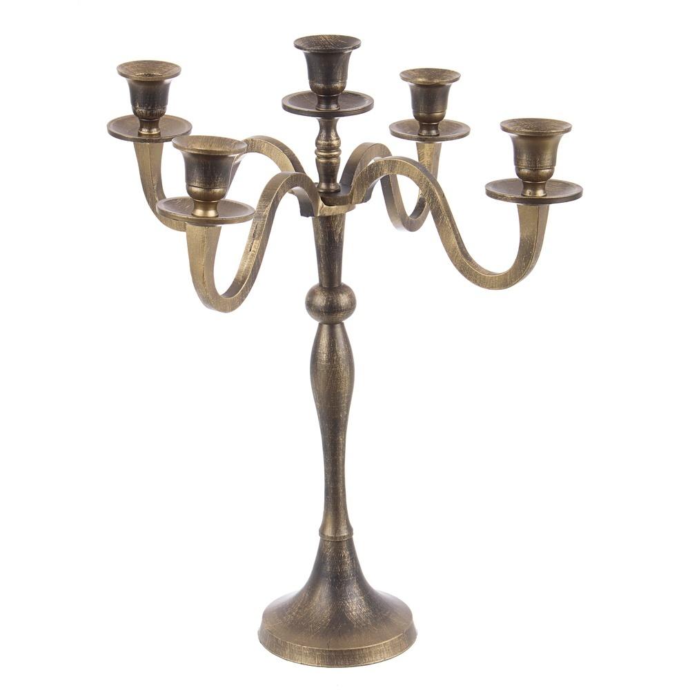 Candelabro Norah 5Fuochi Brunito H43 - Metallo Marrone - Candelabri | Mikasa