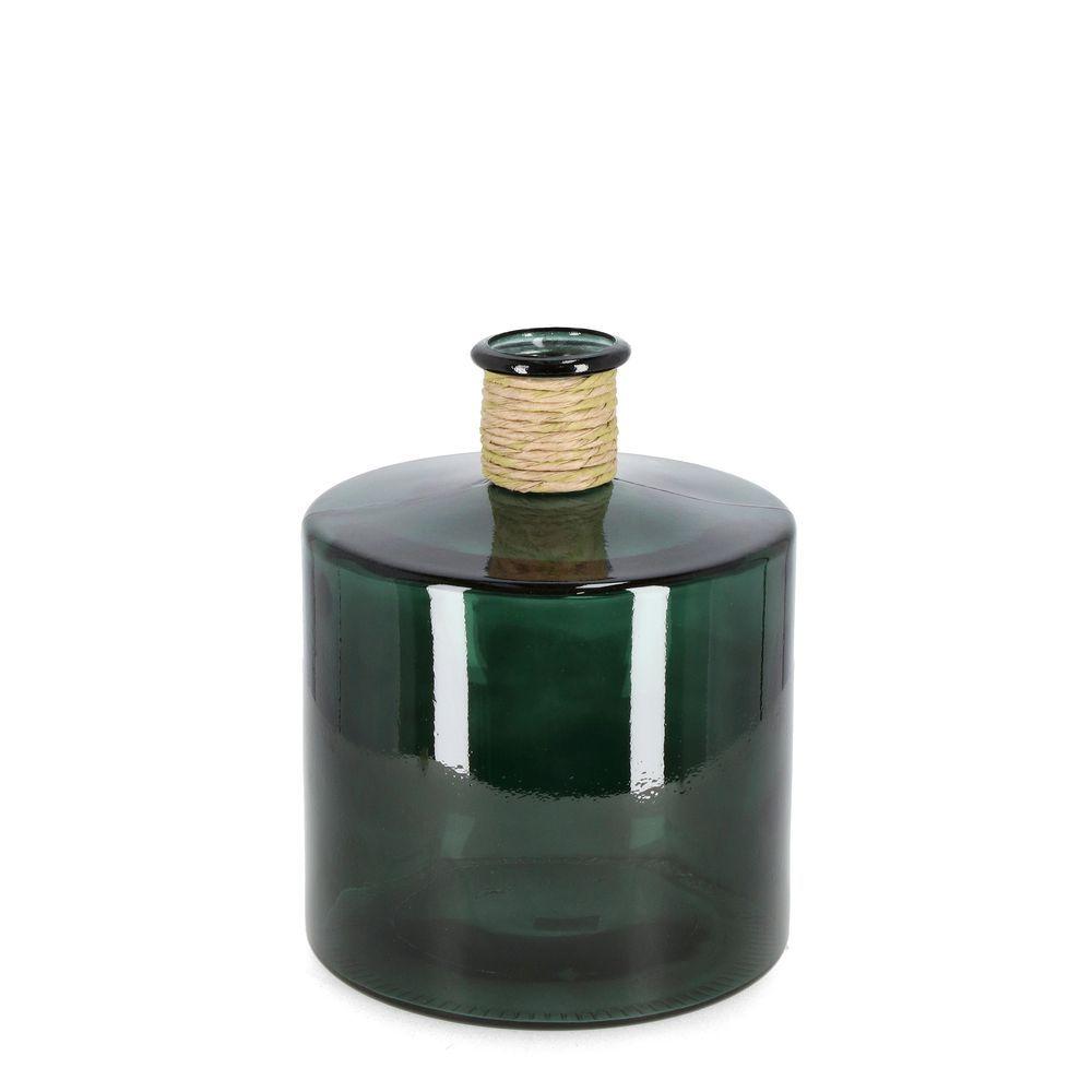 Bottiglia Decorat Rotang To Vt Verde H26 - Vetro Verde - Vasi & Accessori | Mikasa