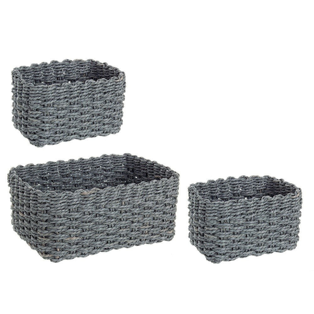 Cesta Storage Carta Rett Grigio S - Carta Grigio - Organizer | Mikasa