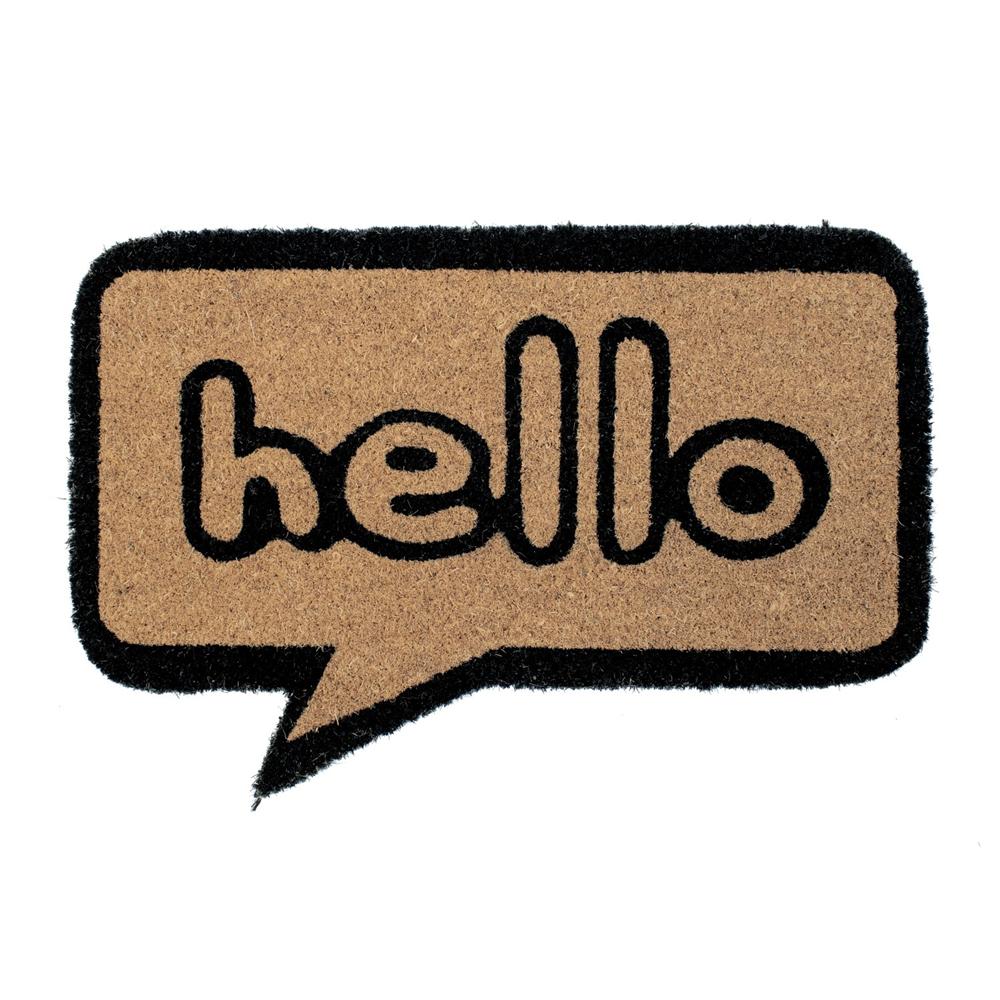 Zerbino Nuvoletta Hello 40X60 - Cocco Beige - Zerbini | Mikasa