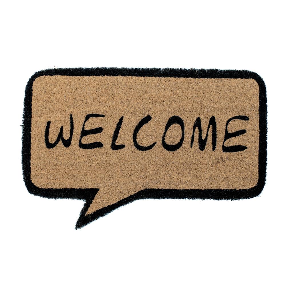 Zerbino Nuvoletta Welcome 40X60 - Cocco Beige - Zerbini | Mikasa