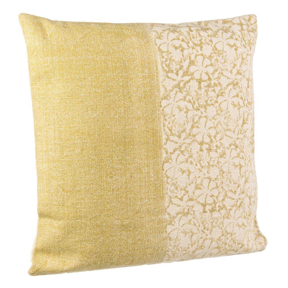 Cuscino Larissa Giallo 60X60 - Tessuto Giallo - Cuscini | Mikasa