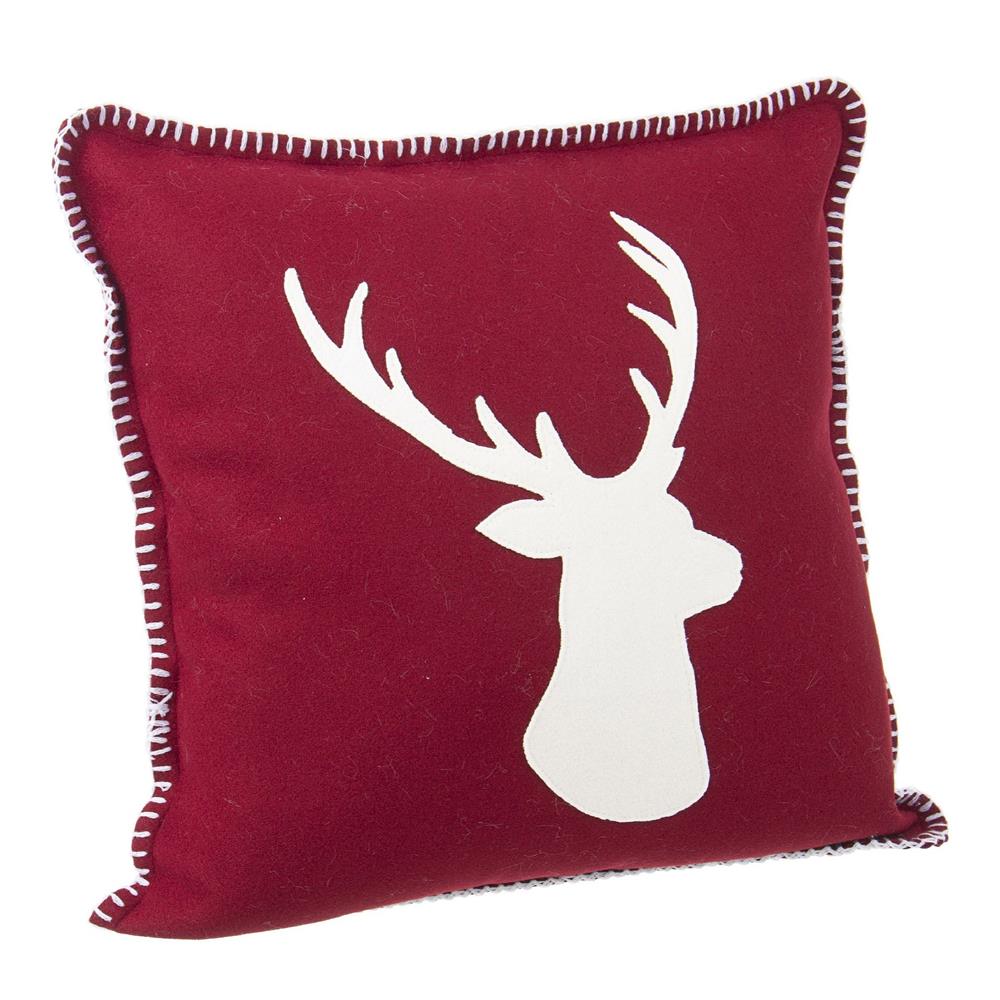 Cuscino Lodge Renna 45X45 - Rosso - Tessile | Mikasa