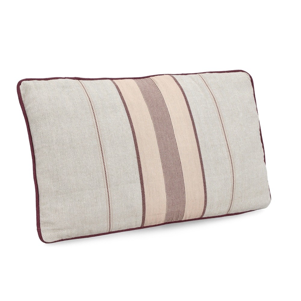 Cuscino Morgan Rosa Bordeaux 50X30 - Tessuto Rosso - Cuscini | Mikasa