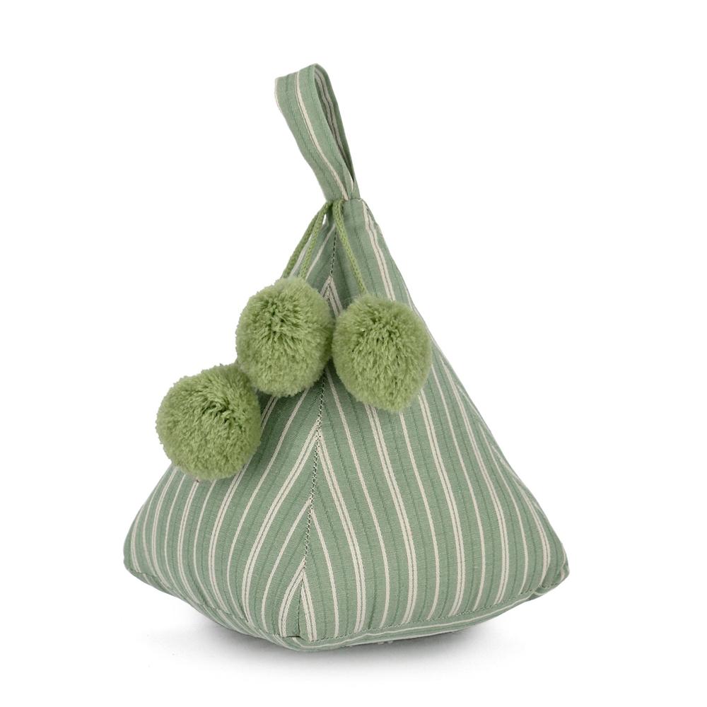Fermaporta Kathy Pompon Verde - Verde - Ferma Porta & Paraspifferi | Mikasa
