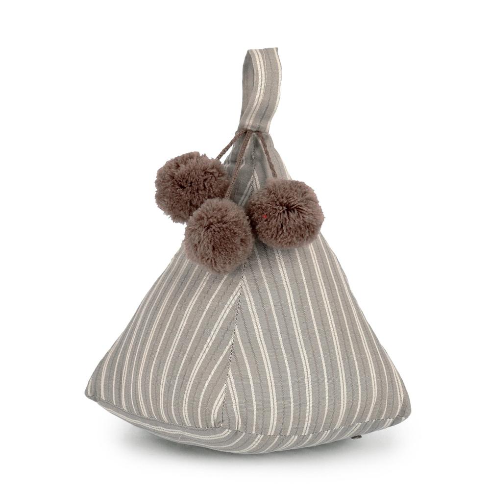 Fermaporta Kathy Pompon Marrone 16Cm - Marrone - Ferma Porta & Paraspifferi | Mikasa