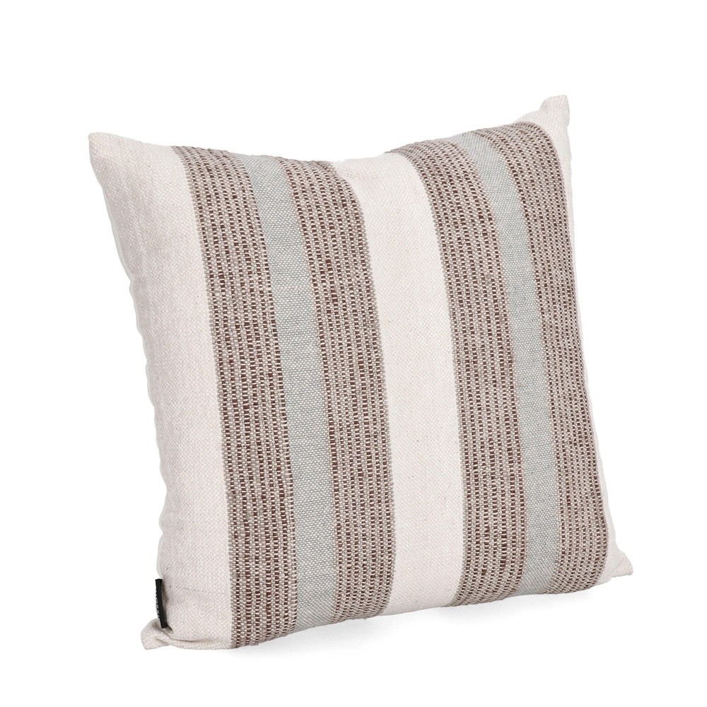 Cuscino Muhar Crema Blu Naturale 45X45 - Naturale - Cuscini Giardino | Mikasa