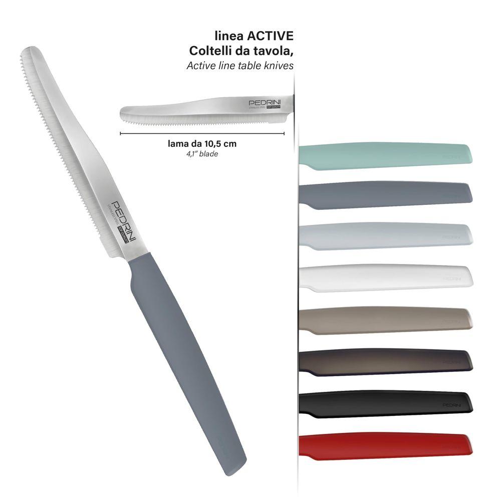 Coltelli Da Tavola Tortora Set 6Pz - Linea Master Blister - Tortora - Utensili | Mikasa