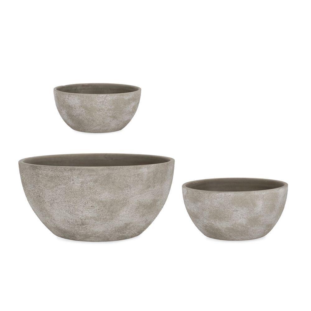 P.Vaso Hector To Basso Grigio L Ø40x19h