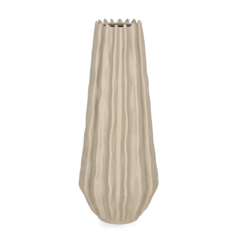 Vaso Eldar Alto Cr Beige D12,5X33H