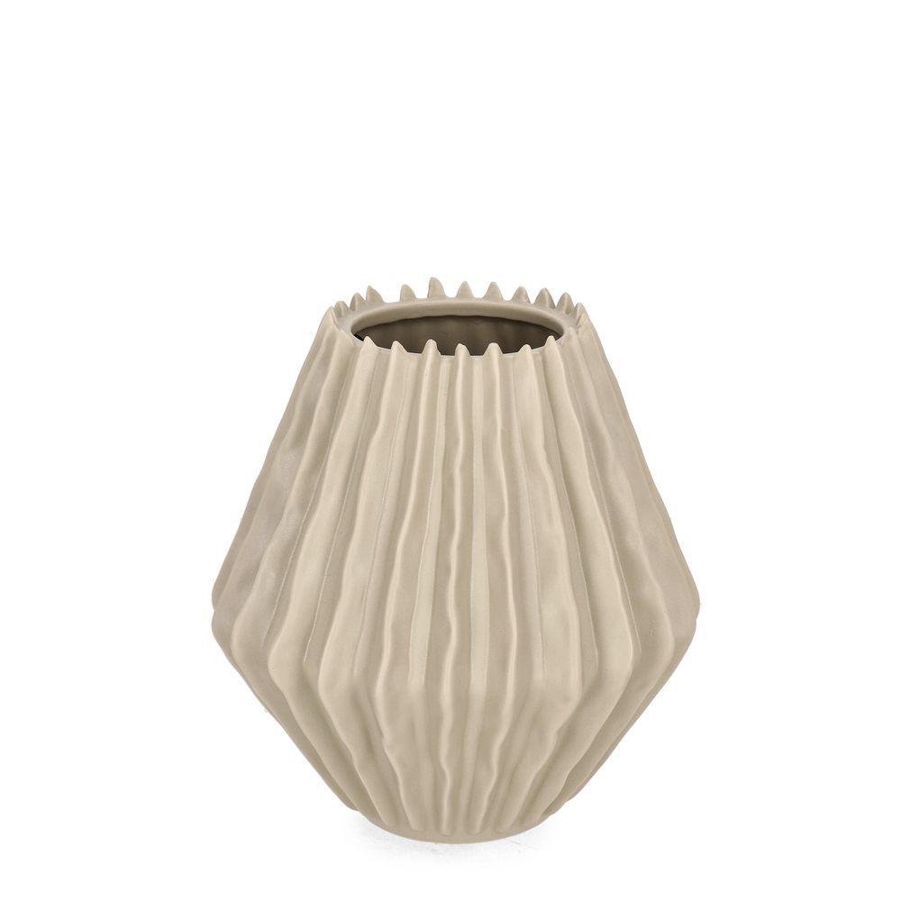 Vaso Eldar Basso Cr Beige D18,5X20H
