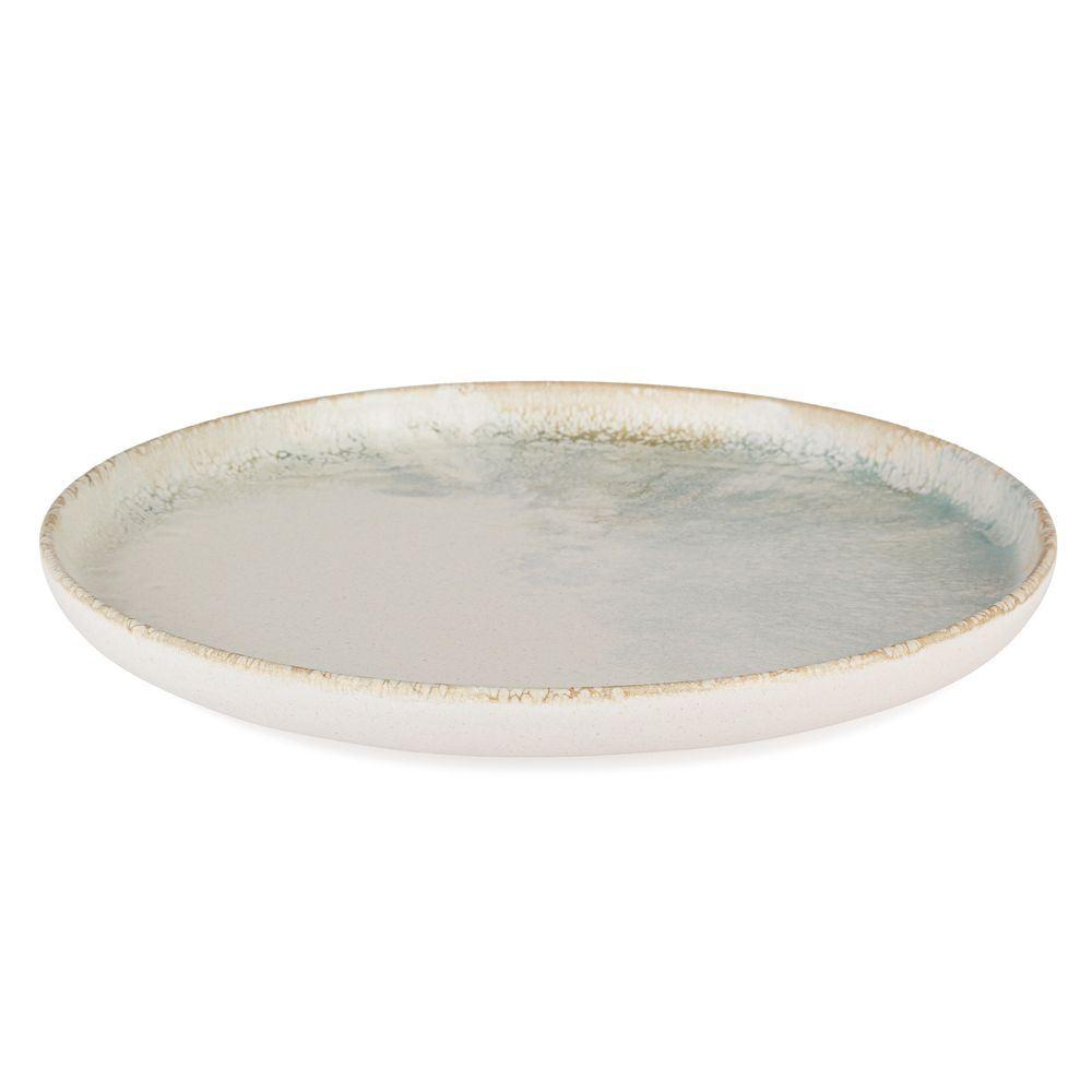 Piatto Piano Beja Bianco Azzurro D28