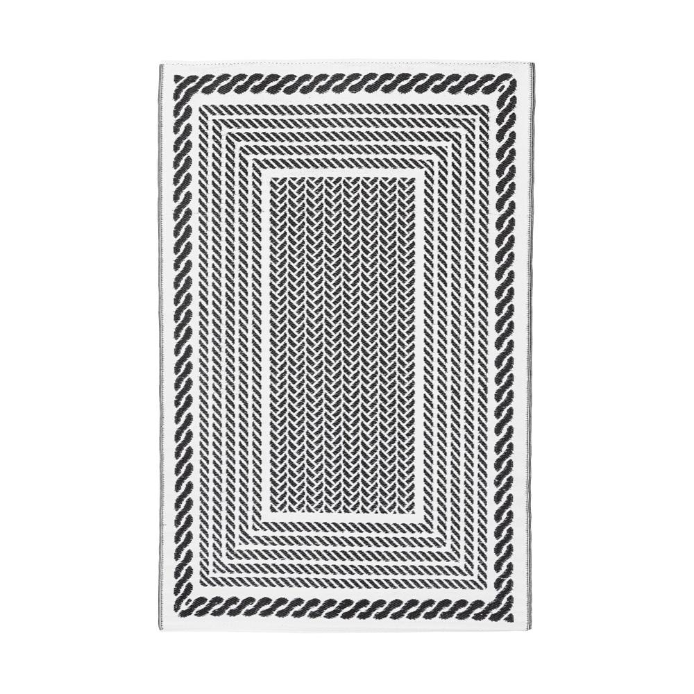 Tappeto Kashan Bianco-Nero 150X210 - Tessuto Bianco - Tappeti | Mikasa