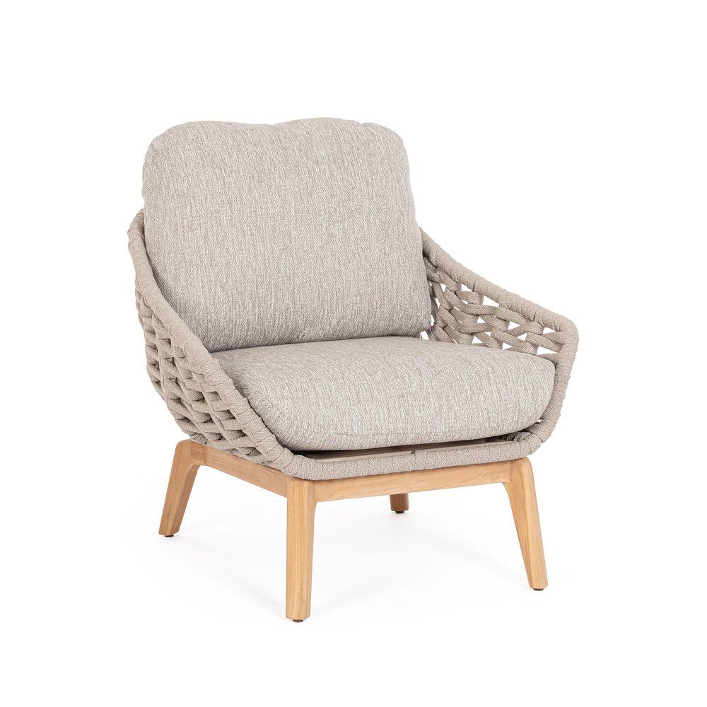 Poltrona C-C Tamires Beige - Beige - Poltrone Giardino | Mikasa