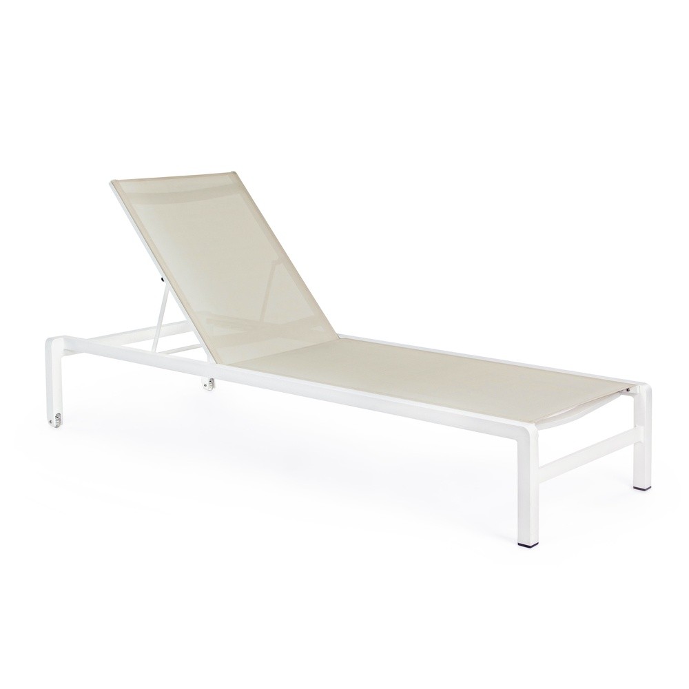Lettino Imp.C-Ruo.Konnor Bianco New Cx21 78a - 195b - 90h - 32h1 - Bianco - Lettini | Mikasa