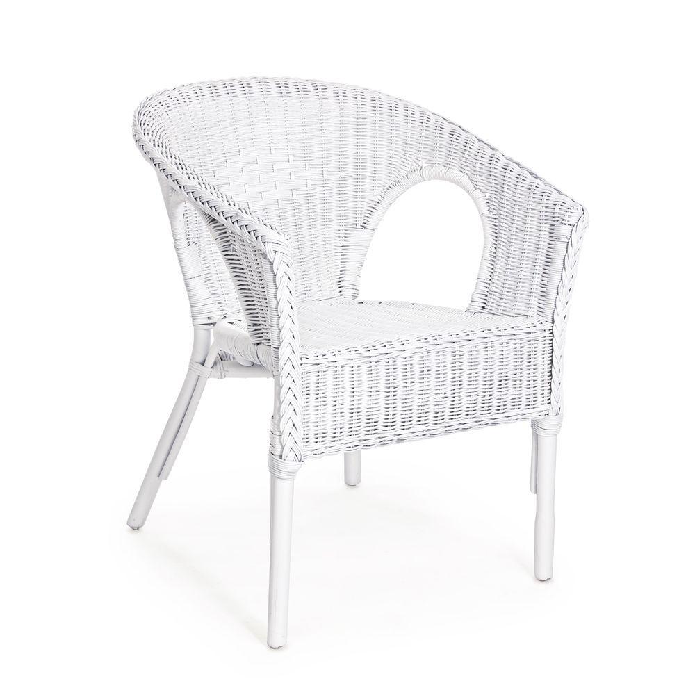 Poltrona Alliss Bianco - Legno Bianco - Poltrone Giardino | Mikasa