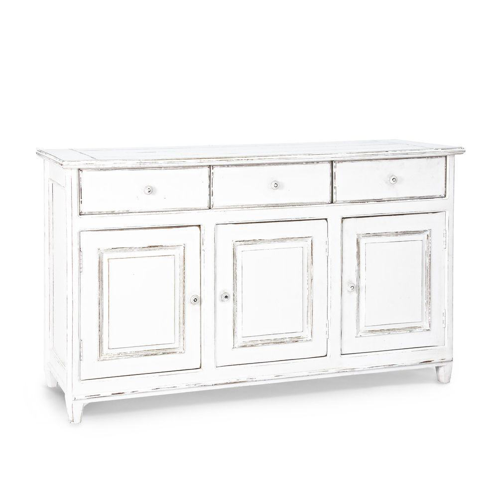 Credenza Colette 3A-3C 150a - 45b - 90h - Legno Bianco - Credenze | Mikasa