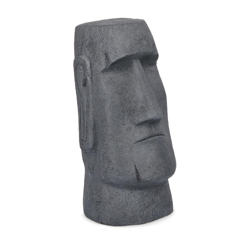 Decorazione Pattaya Moai Antracite 32X29Xh59,5Cm - Magnesia Antracite - Statue | Mikasa