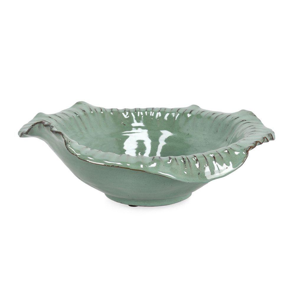 Ciotola Decorativa Esma  Verde D34,5 - Terracotta Verde - Ciotole | Mikasa