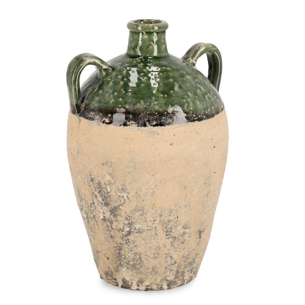 Anfora Rune 2M Terracotta Verde D19,5 - Terracotta Verde - Vasi & Accessori | Mikasa
