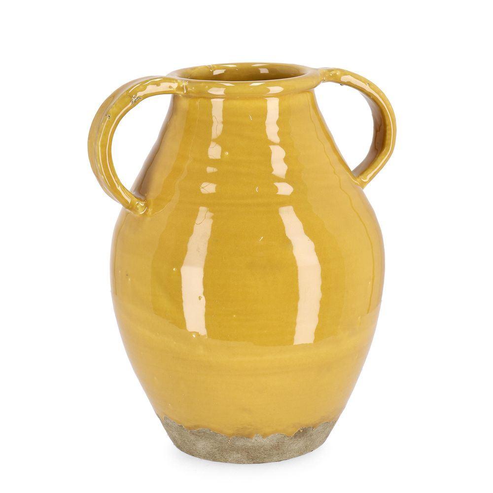 Anfora Daruma 2M Terracotta Senape H31 - Terracotta Giallo - Vasi & Accessori | Mikasa
