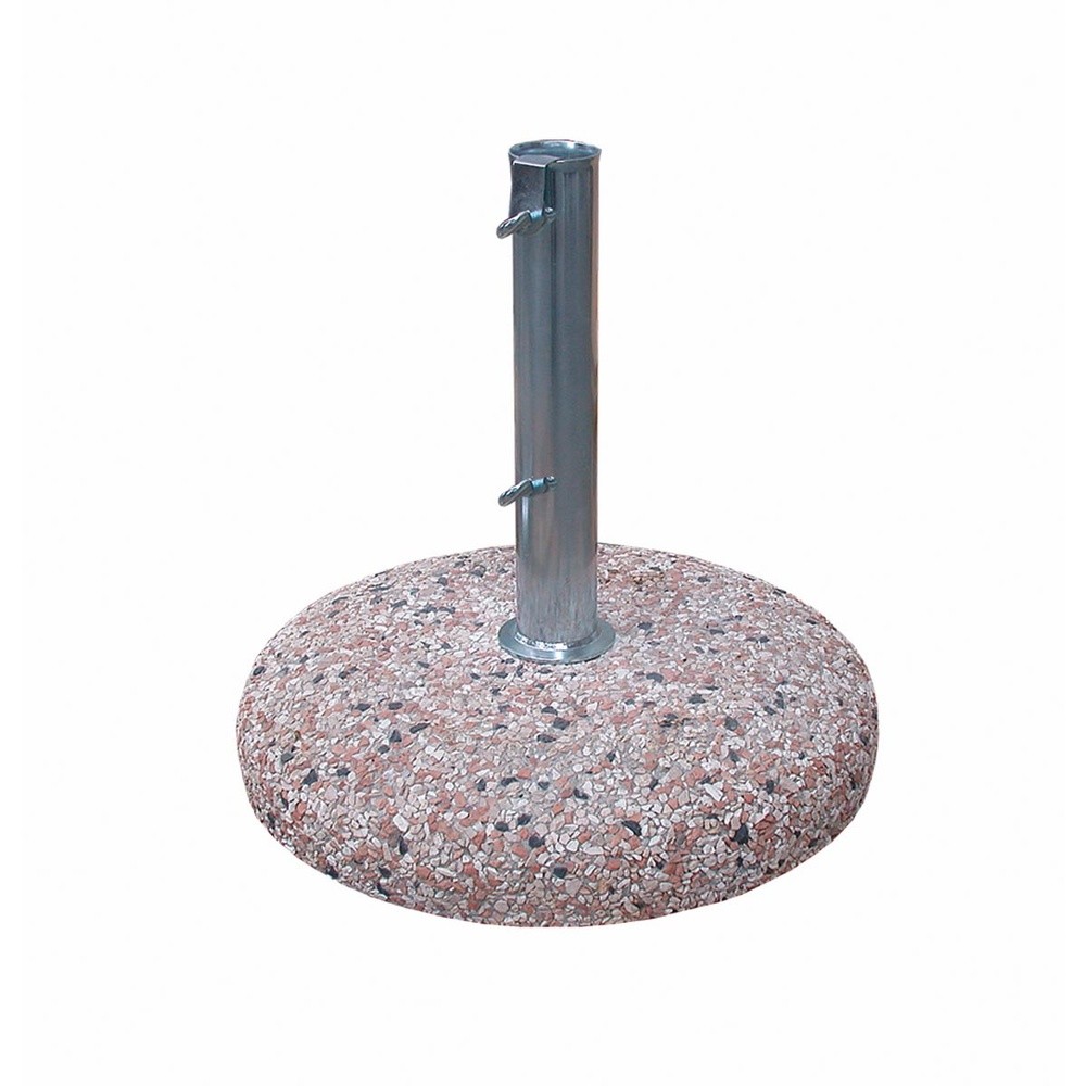 Base Ombrellone Cemento Kg55 Tubo50 55a - 9/34h - Cemento Grigio - Porta Ombrelli | Mikasa