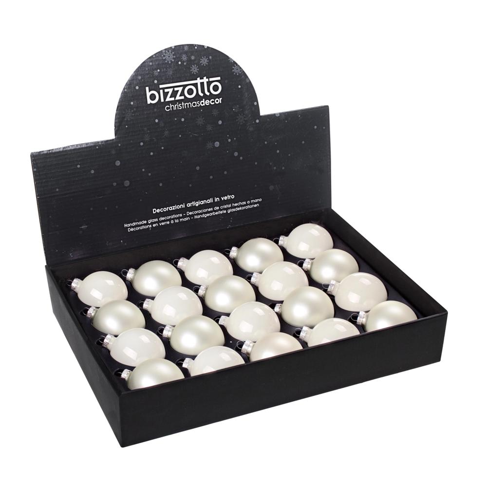DISPLAY20 SFERA VT BIANCO ASS D60 - Vetro Bianco - Addobbi Albero | Mikasa