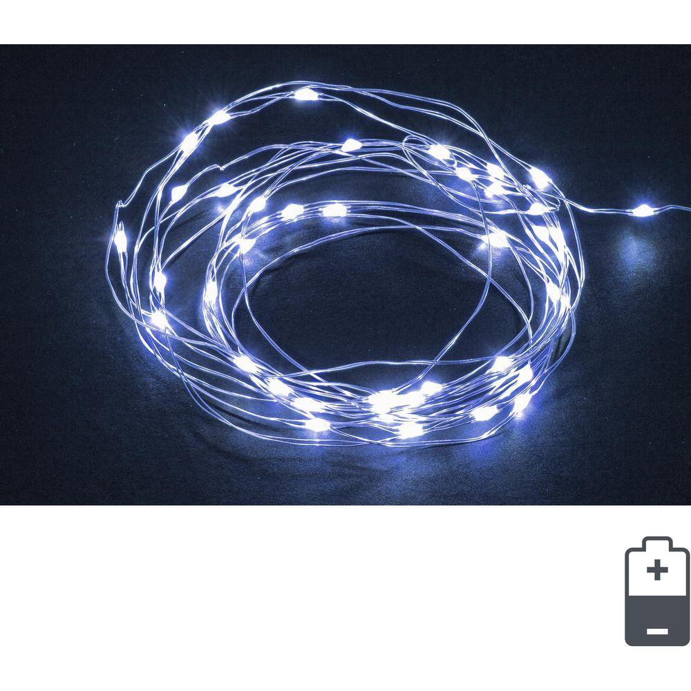 30Microled Bianco Batteria C-Test Ip20 Fredda - Bianco - Luci | Mikasa