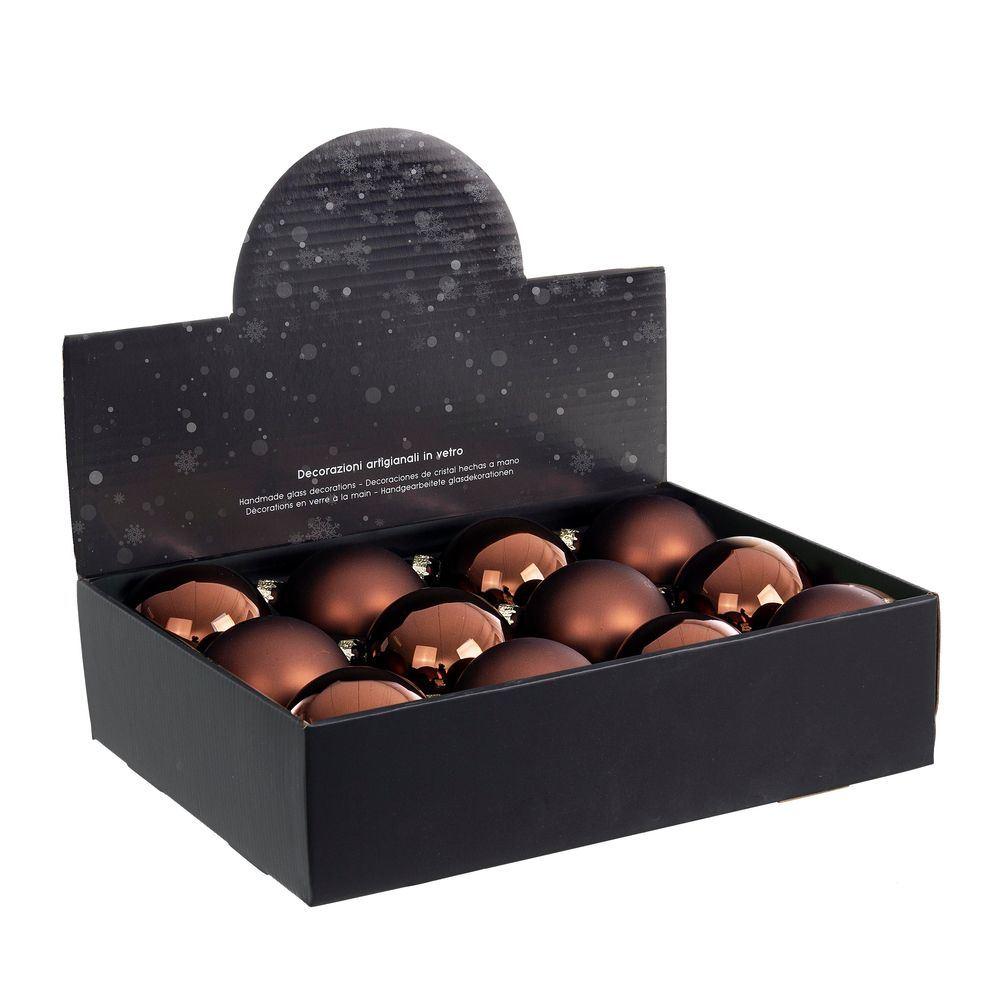 DISPLAY12 SFERA VT MARR TR ASS D80 4625 - Vetro Assortito - Addobbi Albero | Mikasa