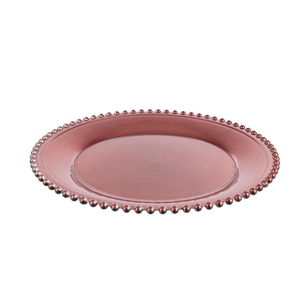 Sottopiatto Polish Argilla D33 - Melamina Rosso - Casalinghi | Mikasa