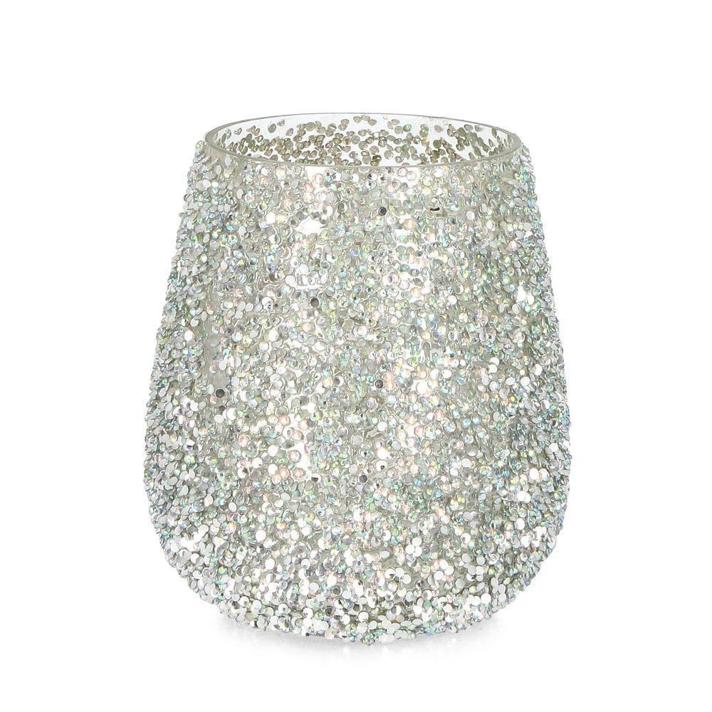 P.Candela Vt Brillant Argento D13,5X15H - Cera Argento - Candele Natalizie | Mikasa