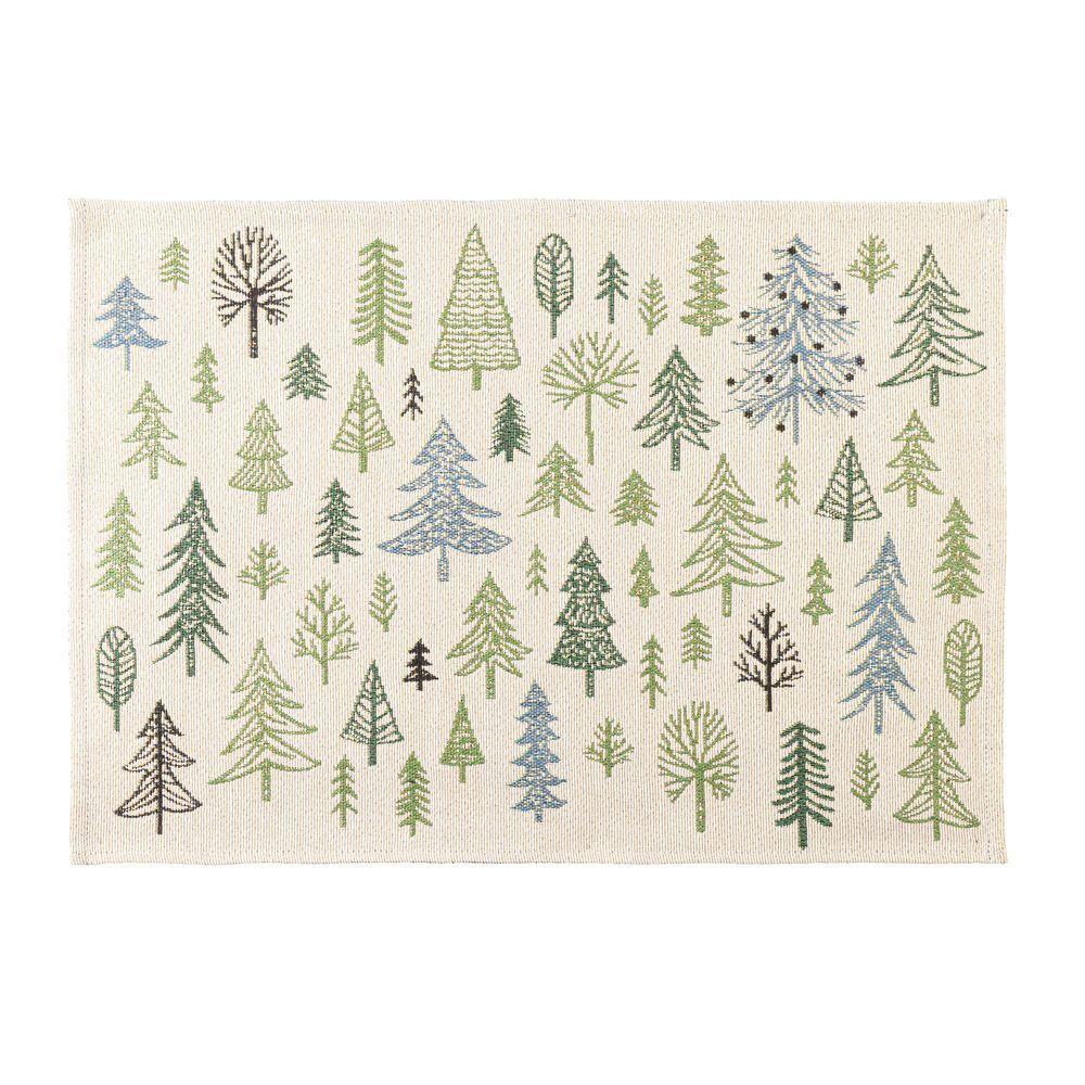 Tovaglietta Greenwood Bia-Verde 48X33
