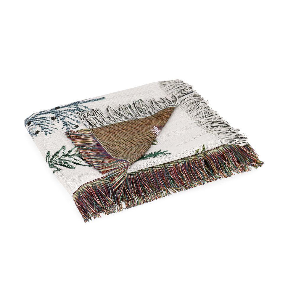 Plaid Greenwood Bia-Verde 152X127 - Bianco - Tessile | Mikasa