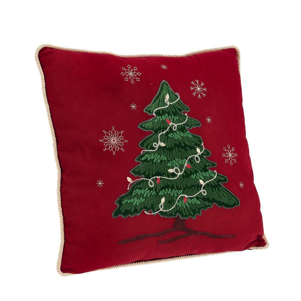 Cuscino Windsome  Rosso C-Pino 45X45 - Legno Rosso - Tessile | Mikasa