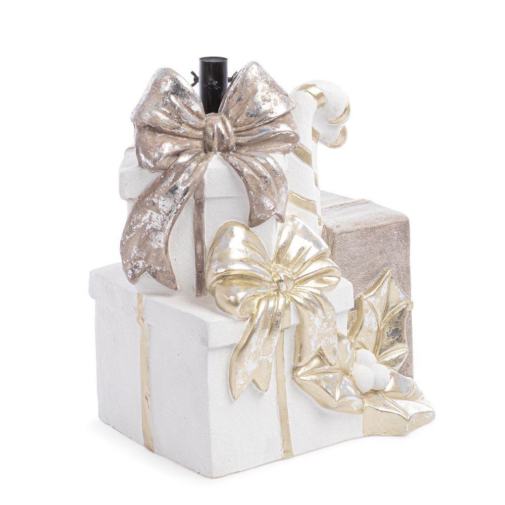 Base Albero Brecht Regali Bianco Oro H55