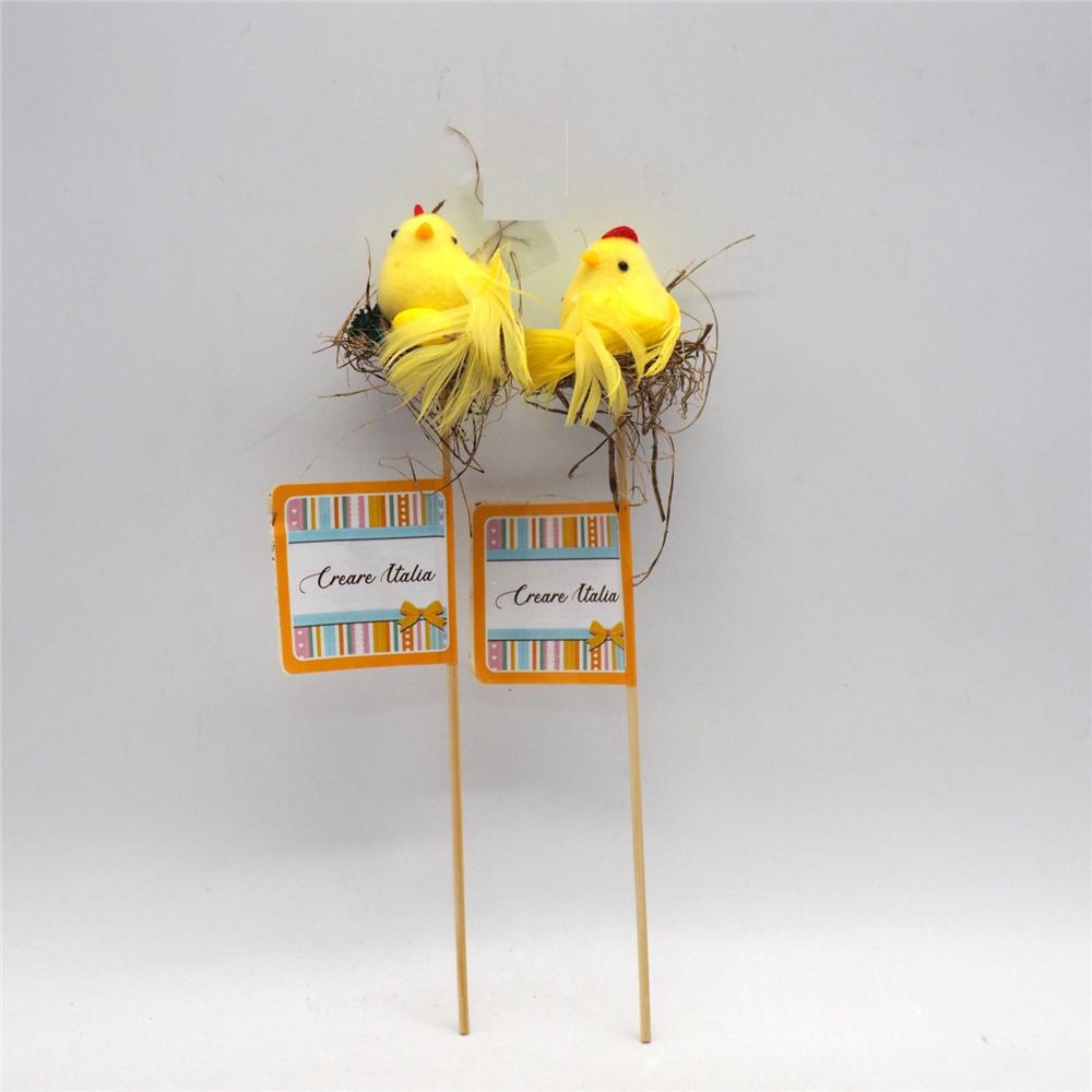 GALLINA C/NIDO SU BASTONE L.5/25X5CM. - Oggettistica | Mikasa