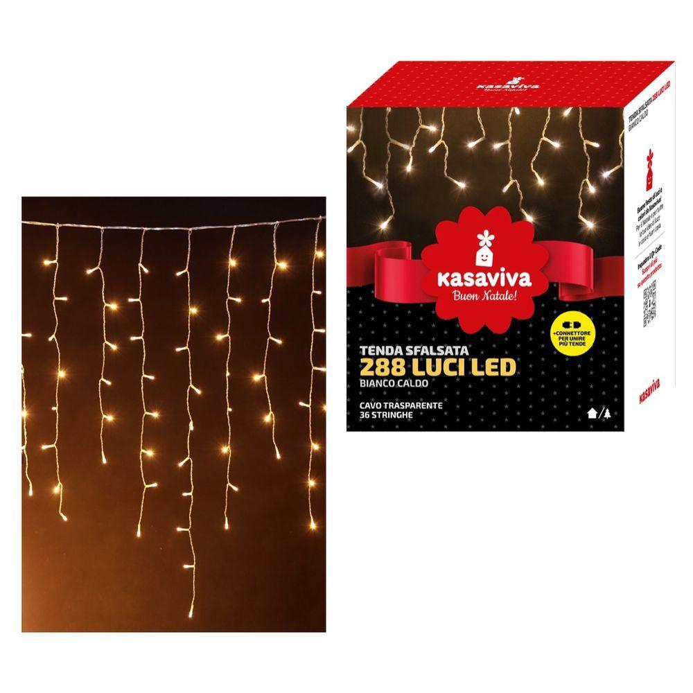 Tenda Sfalsata 288 Led Bianco